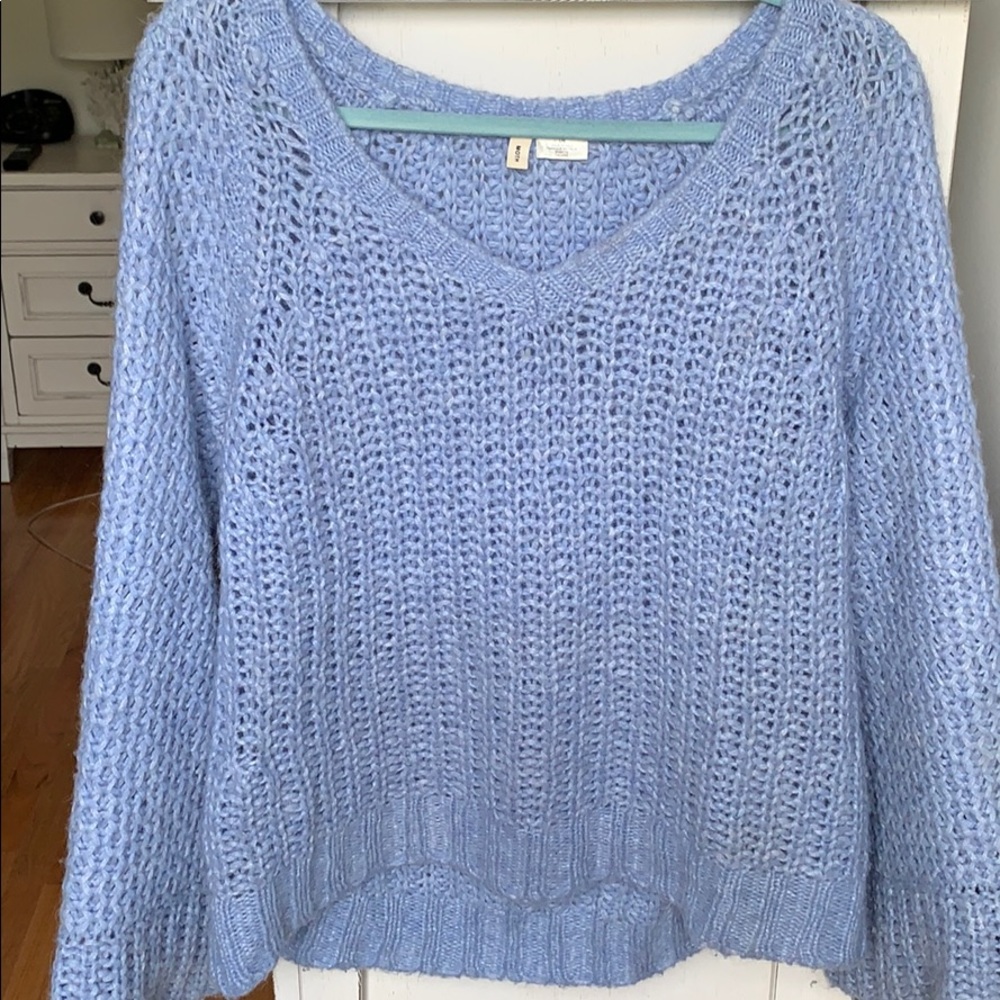 Anthropologie periwinkle colored sweater